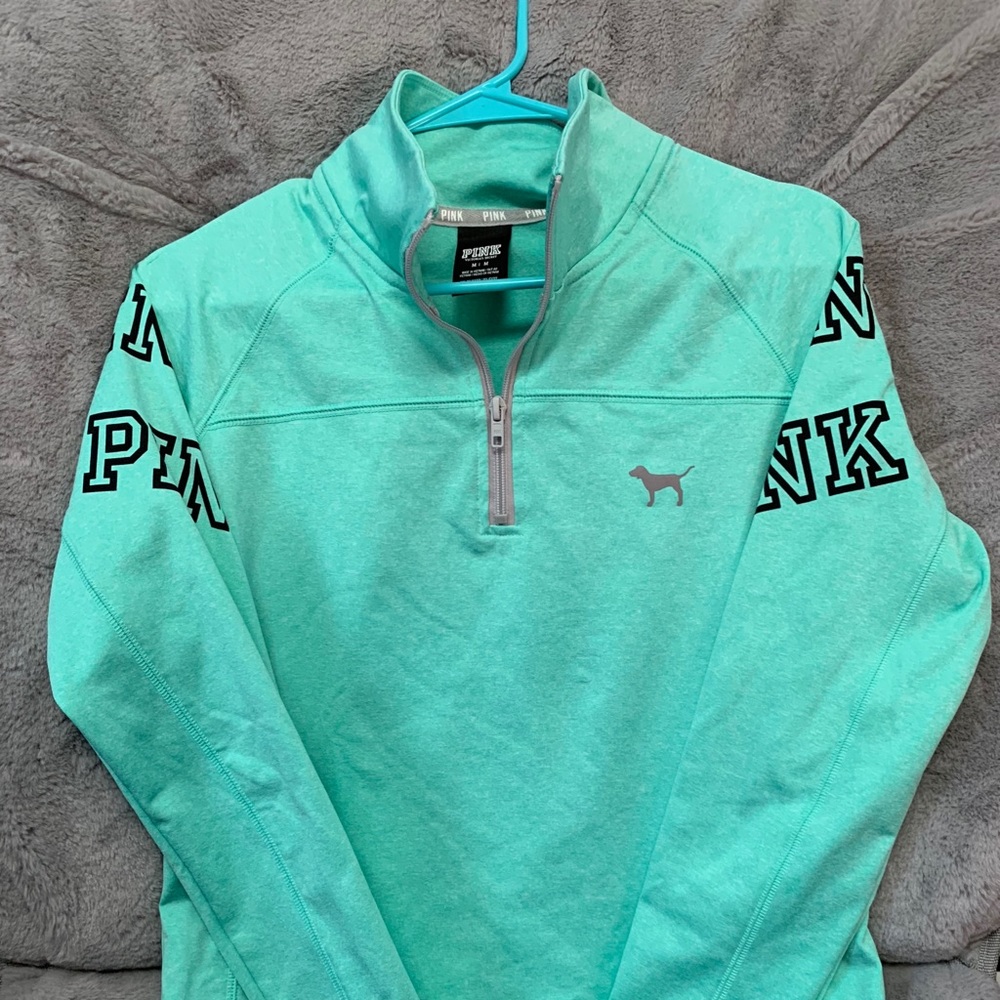 PINK Victoria’s Secret Quarter ZIP Holographic
